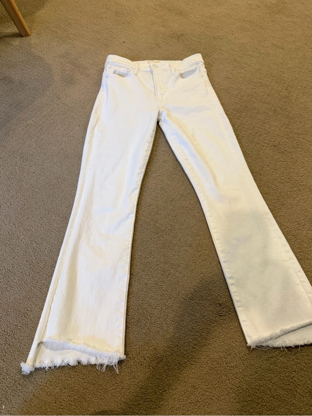 MOTHER Insider High Waist Crop Step Hem
